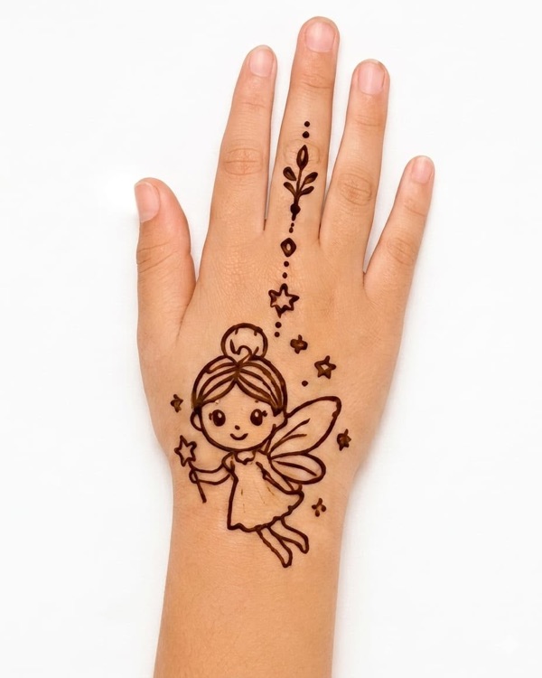 Little Fairy — kids mehndi design